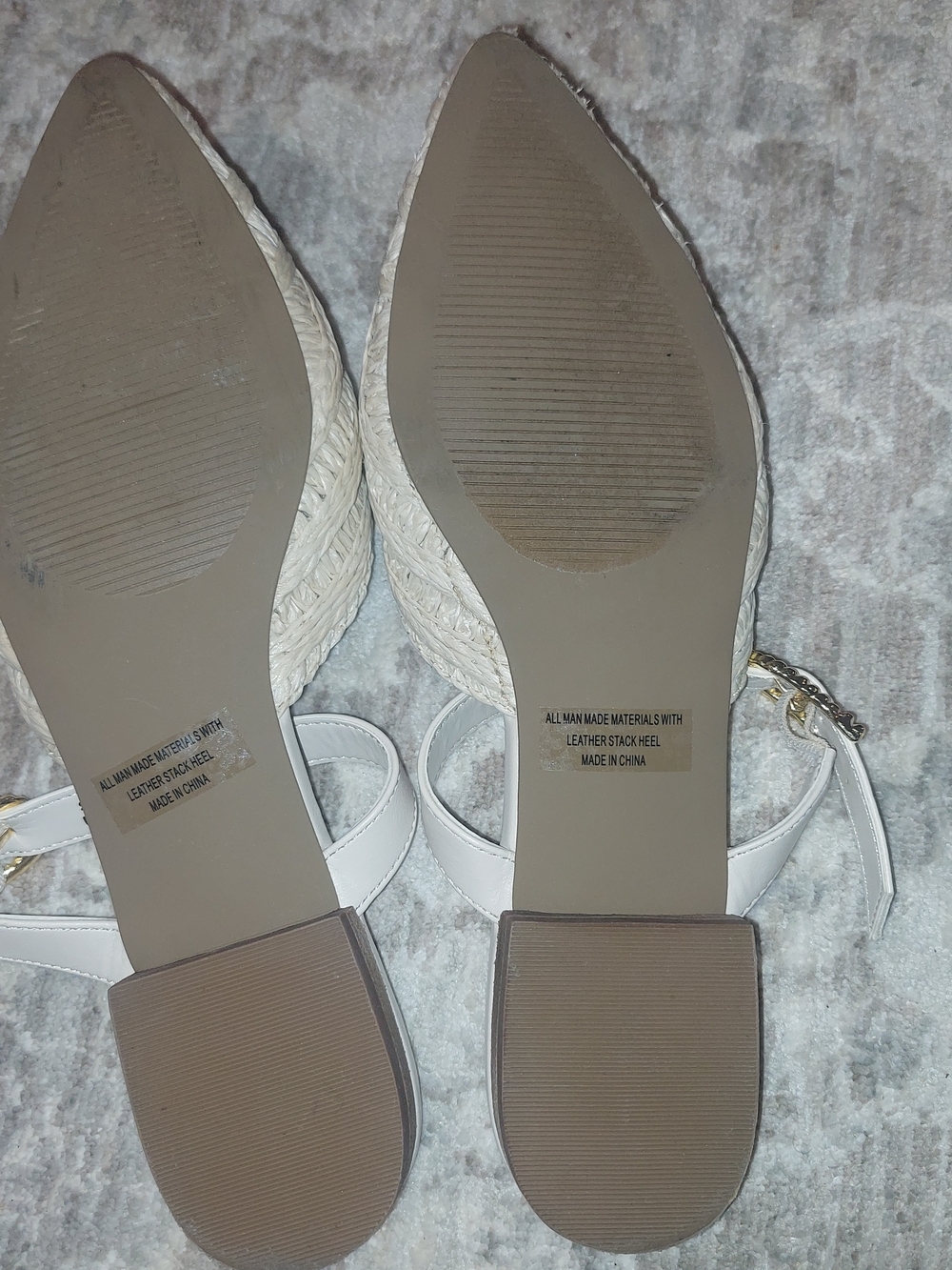 Dolce Vita Domain Raffia Flat Pointed-Toe Mules - Picture 3 of 5